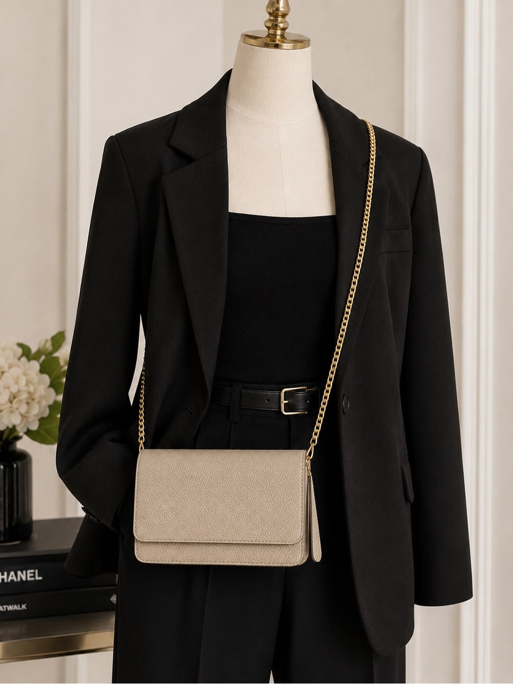 Vegan Leather Crossbody Bag